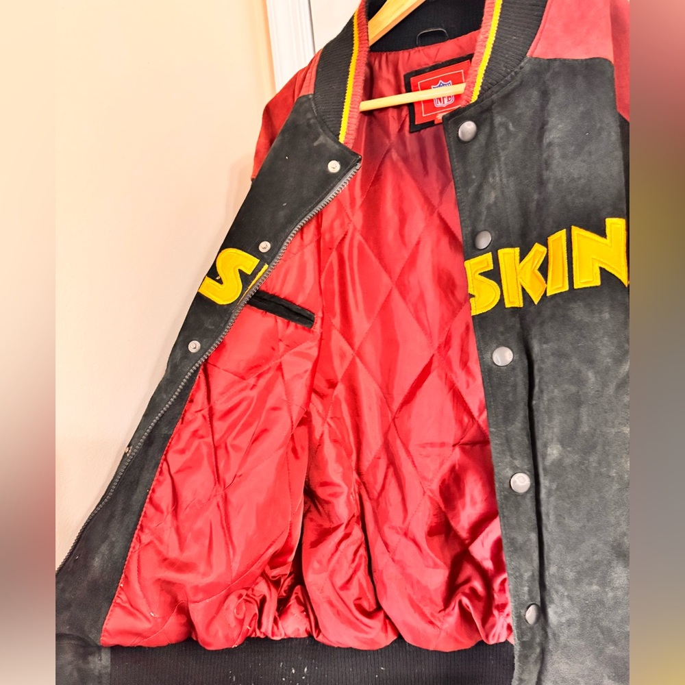 Washington Redskins Leather Vintage Medium NFL G-III NFL Bomber - Picture 10 of 16